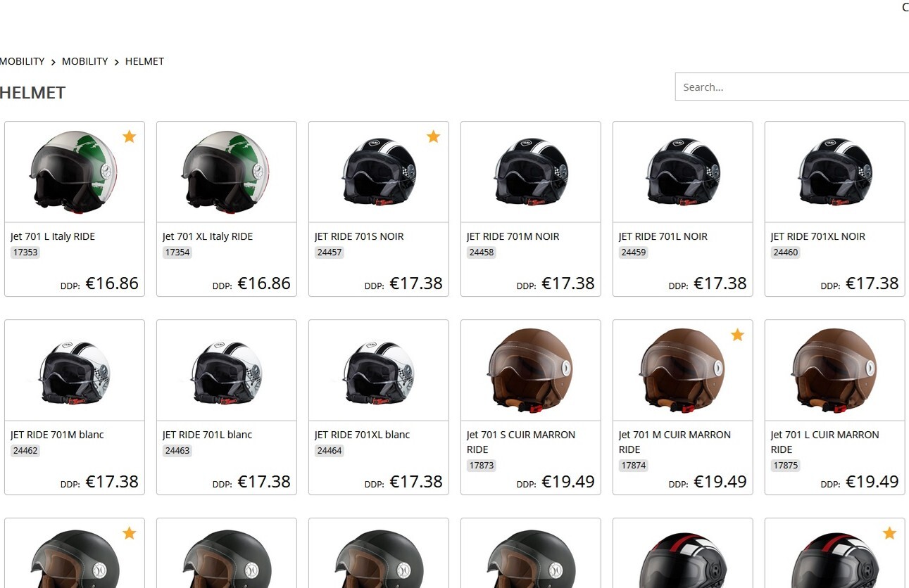 Catalogue en ligne - Produits